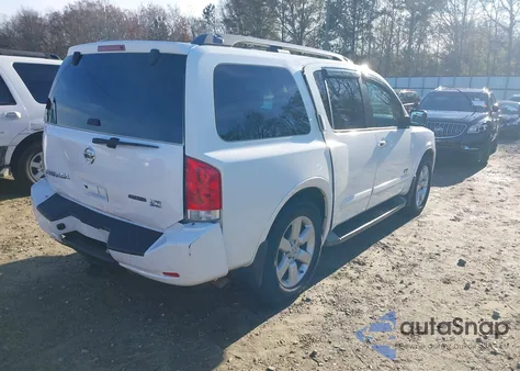 2008 Nissan Armada Se from USA, damaged, VIN 5N1BA08D48N614797